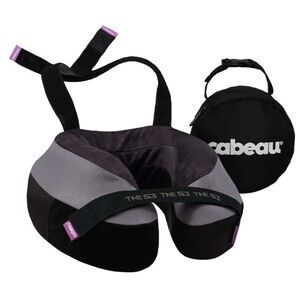 Cabeau Travel Neck Pillow TNE S3 with Head Catch Support Memory Foam + case